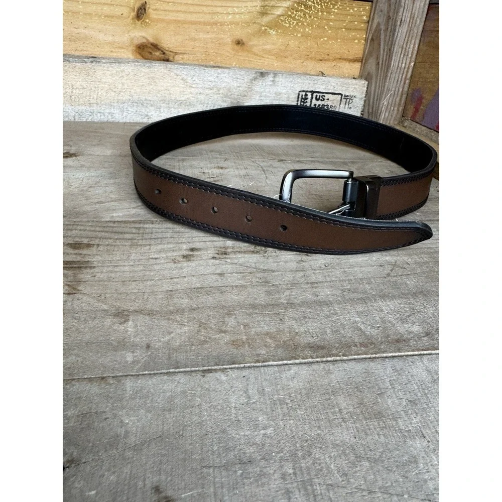 Mens Genuine Leather‎ Belt Reversible 32/30